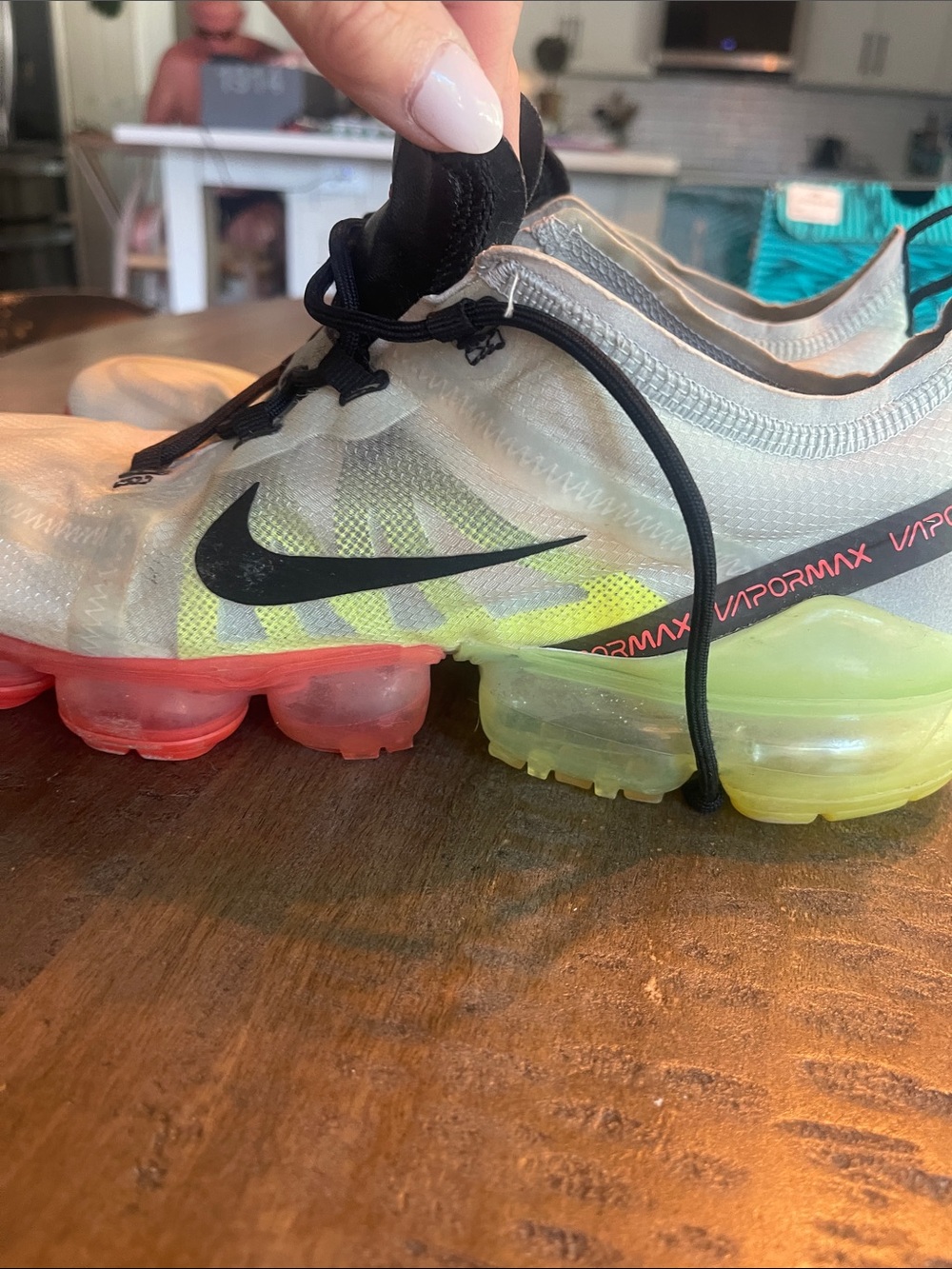 Nike Black and Orange Air Max Insole Sneaker